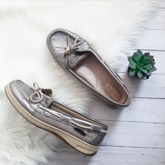 Sperry Shoes - Sperry Top Sider Silver Boat Shoes